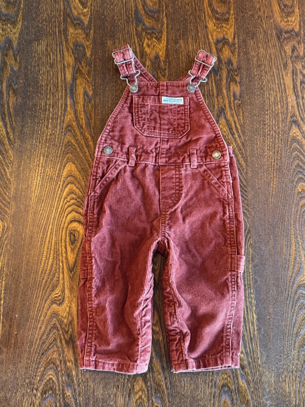 Kids Corduroy Overalls in Burgundy - Carter’s